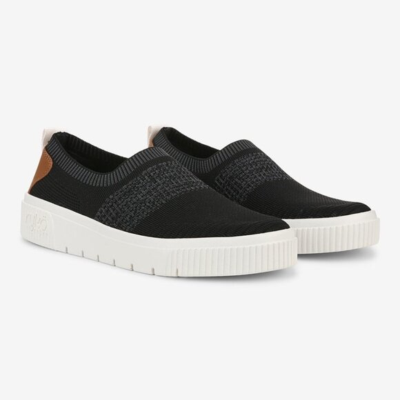 NEW RYKA Vista Slip On Sneakers for women in black 7253j2 - Picture 1 of 5